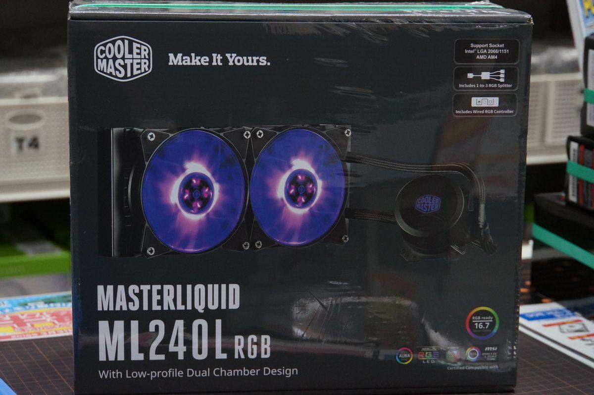 【新品】MasterLiquid ML240L RGB 簡易水冷 CPUクーラースマホ/家電/カメラ